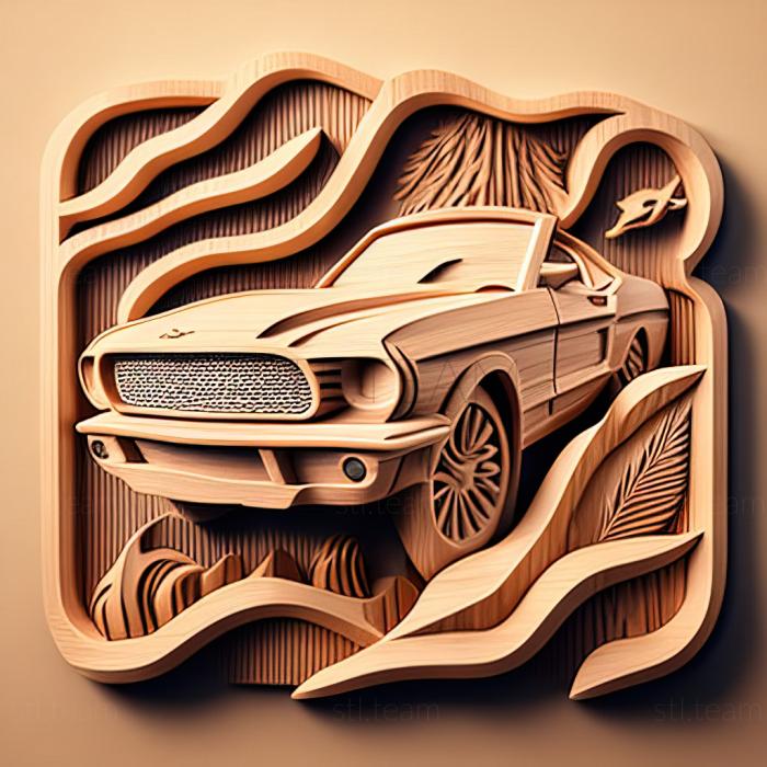 3D модель Ford Mustang (STL)